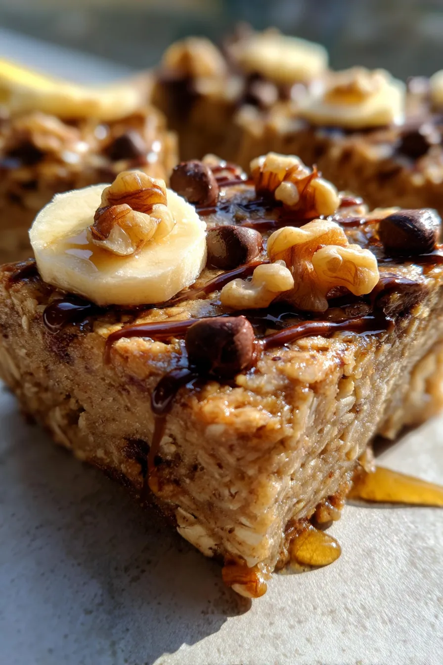 Banana Oatmeal Energy Bars-ingredients-natural-closeup
