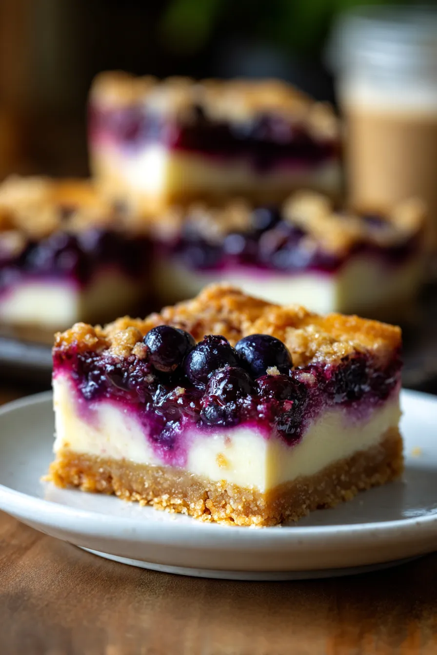 Blueberry Cream Cheese Dessert Bars-golden-crust-fullpan