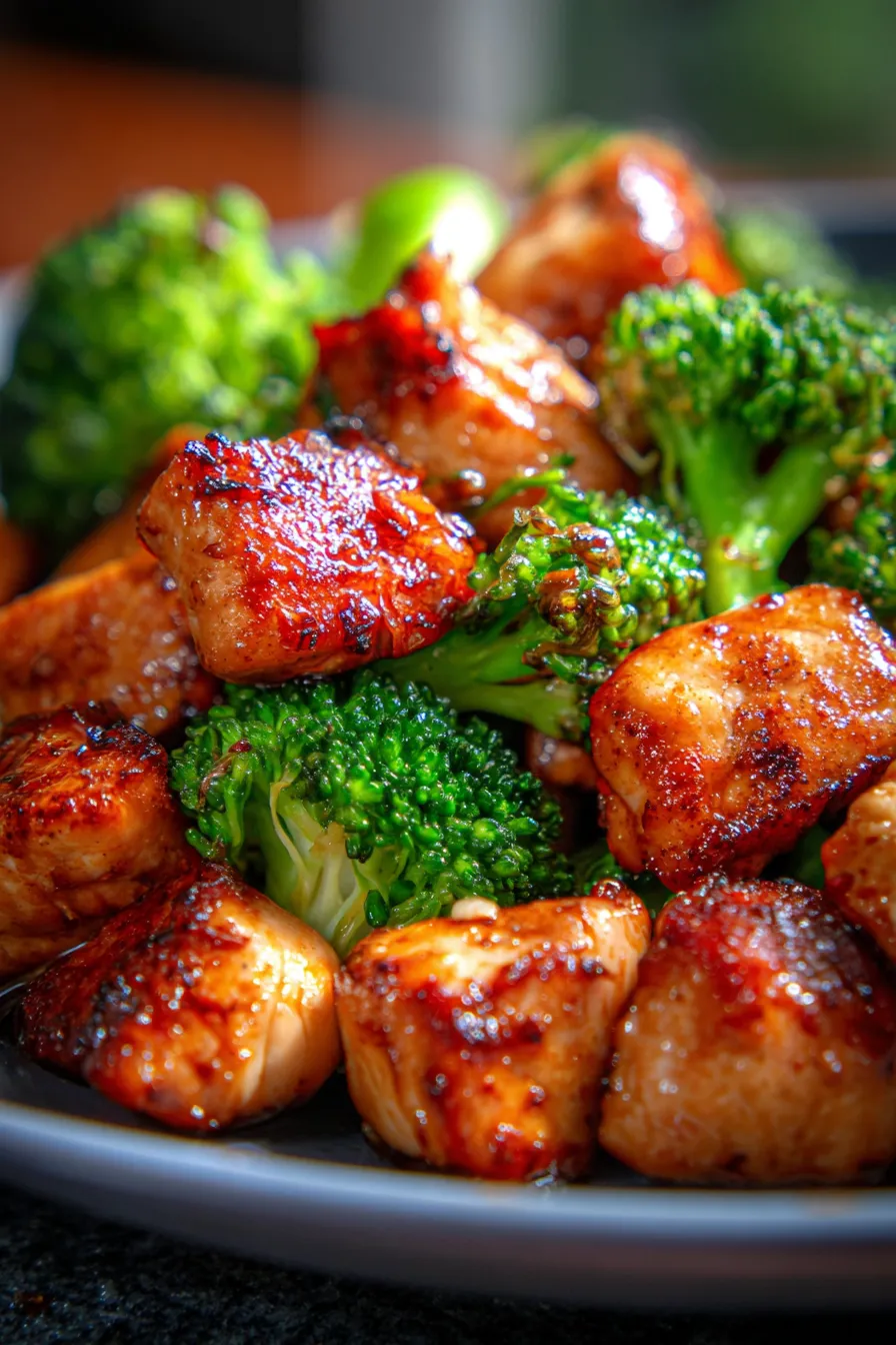 Chicken and Broccoli Stir Fry-sauce-closeup