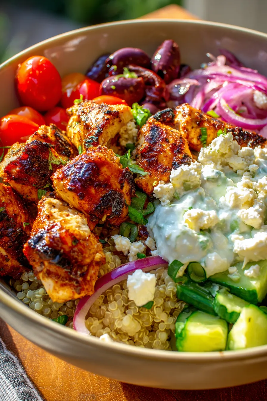 chicken and veggie bowls