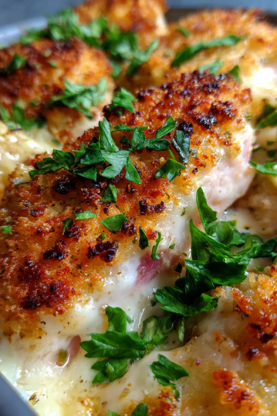 chicken ham cheese bake