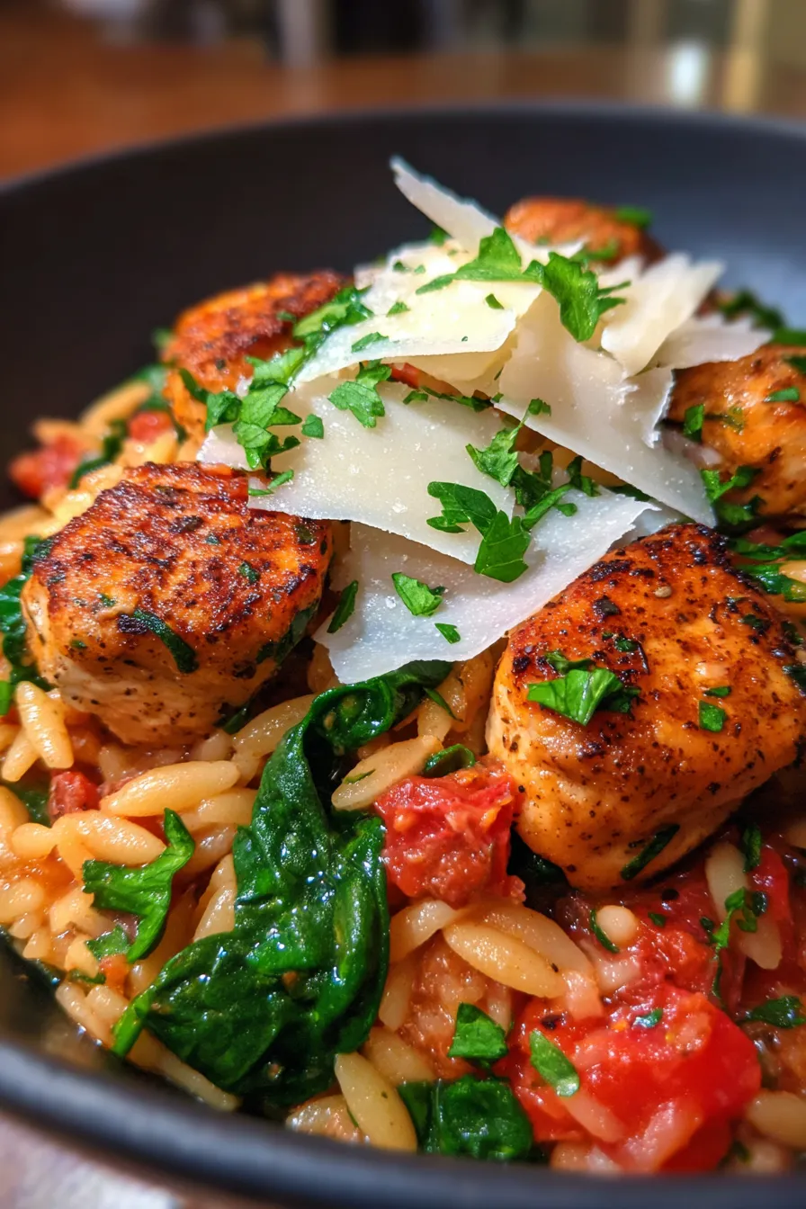 Chicken Orzo Skillet-ingredients-fresh