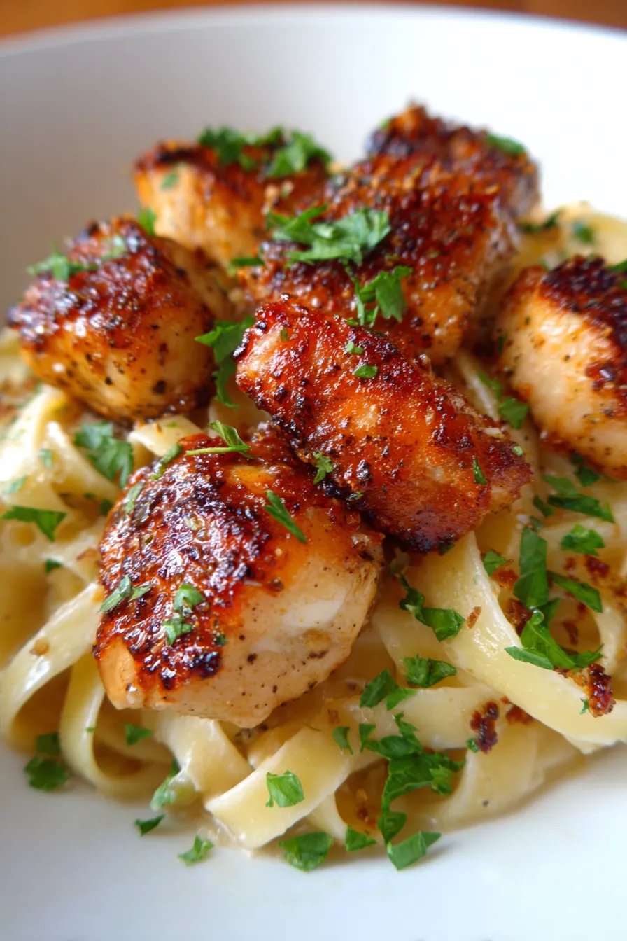 Chicken Pasta Dish - full plate