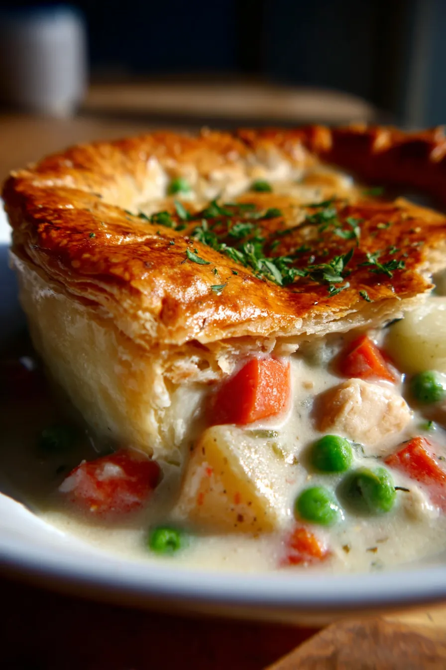 Chicken Pot Pie-serving-slice