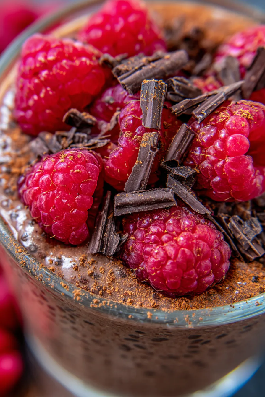 Chocolate Chia Pudding-texture-closeup