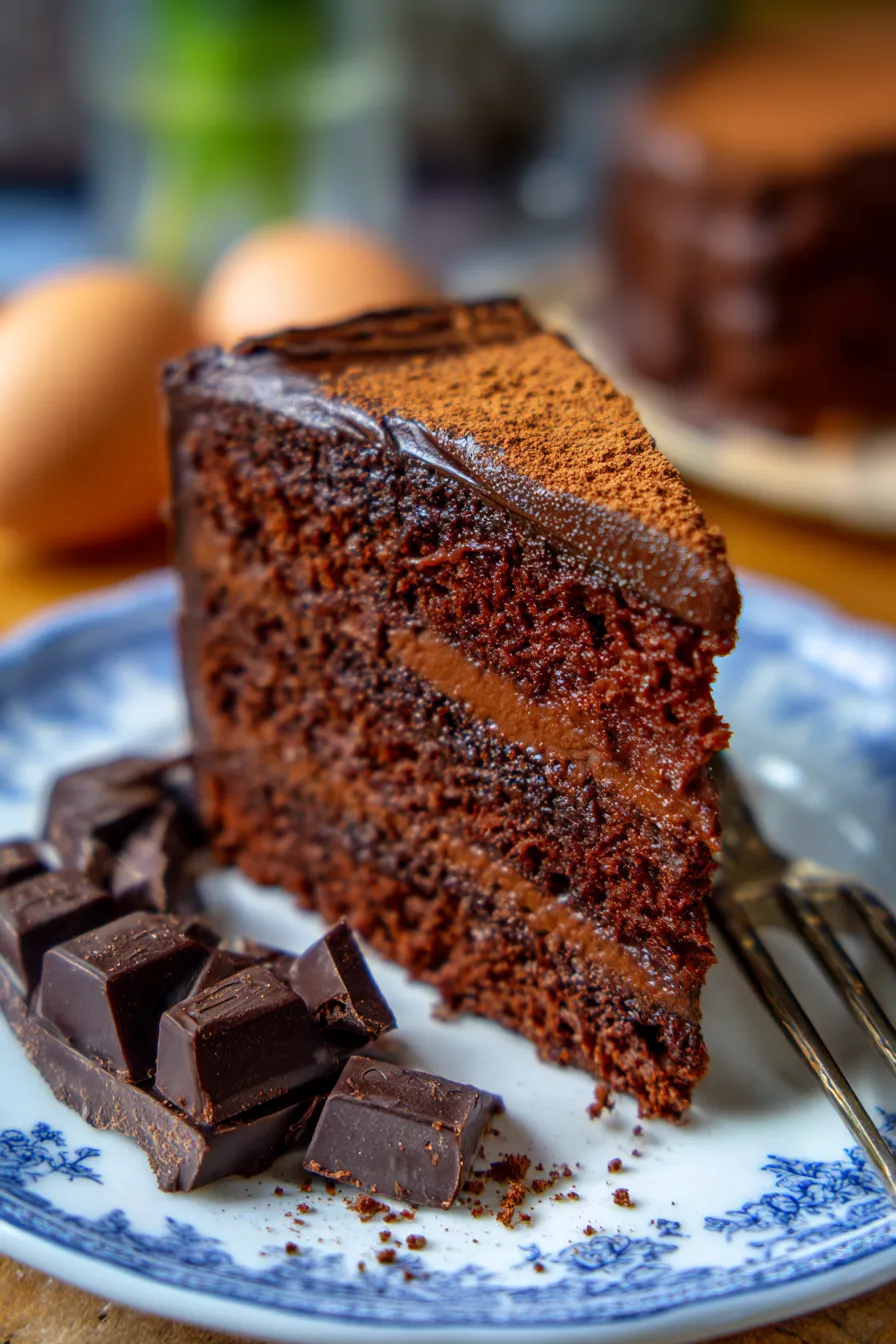 Chocolate Heaven Cake-whole-overhead