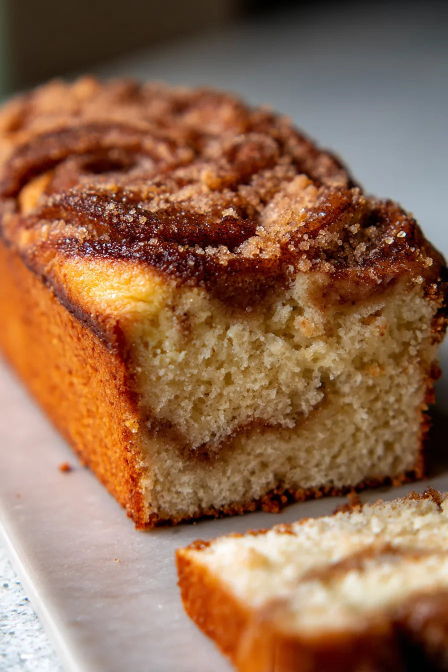 Cinnamon Sugar Donut Bread-slice-closeup