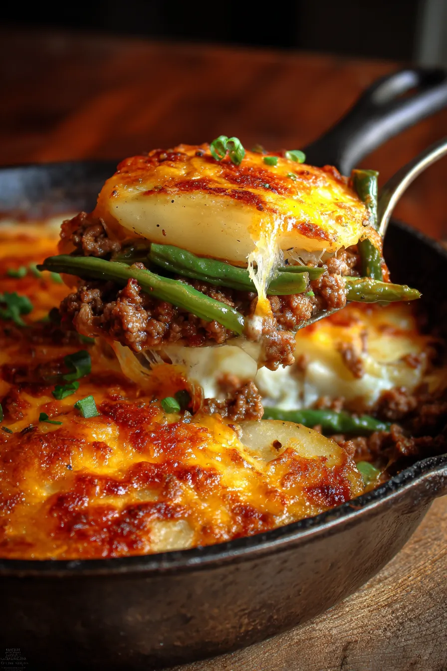 Comfort food casserole rustic kitchen