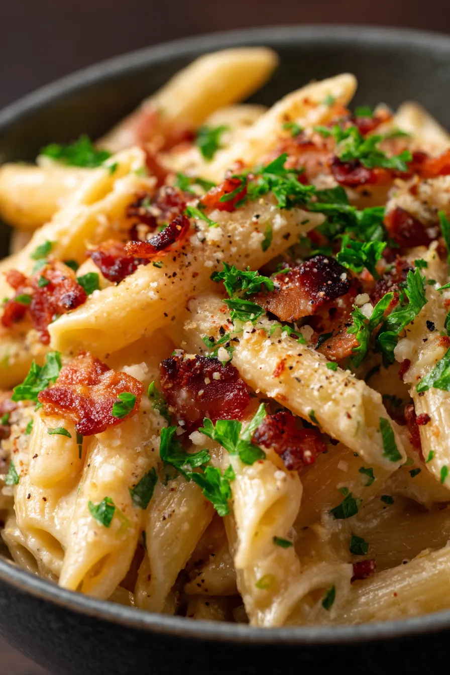 Creamy Bacon Pasta – Comfort Food for Family Nights-ingredients-prep