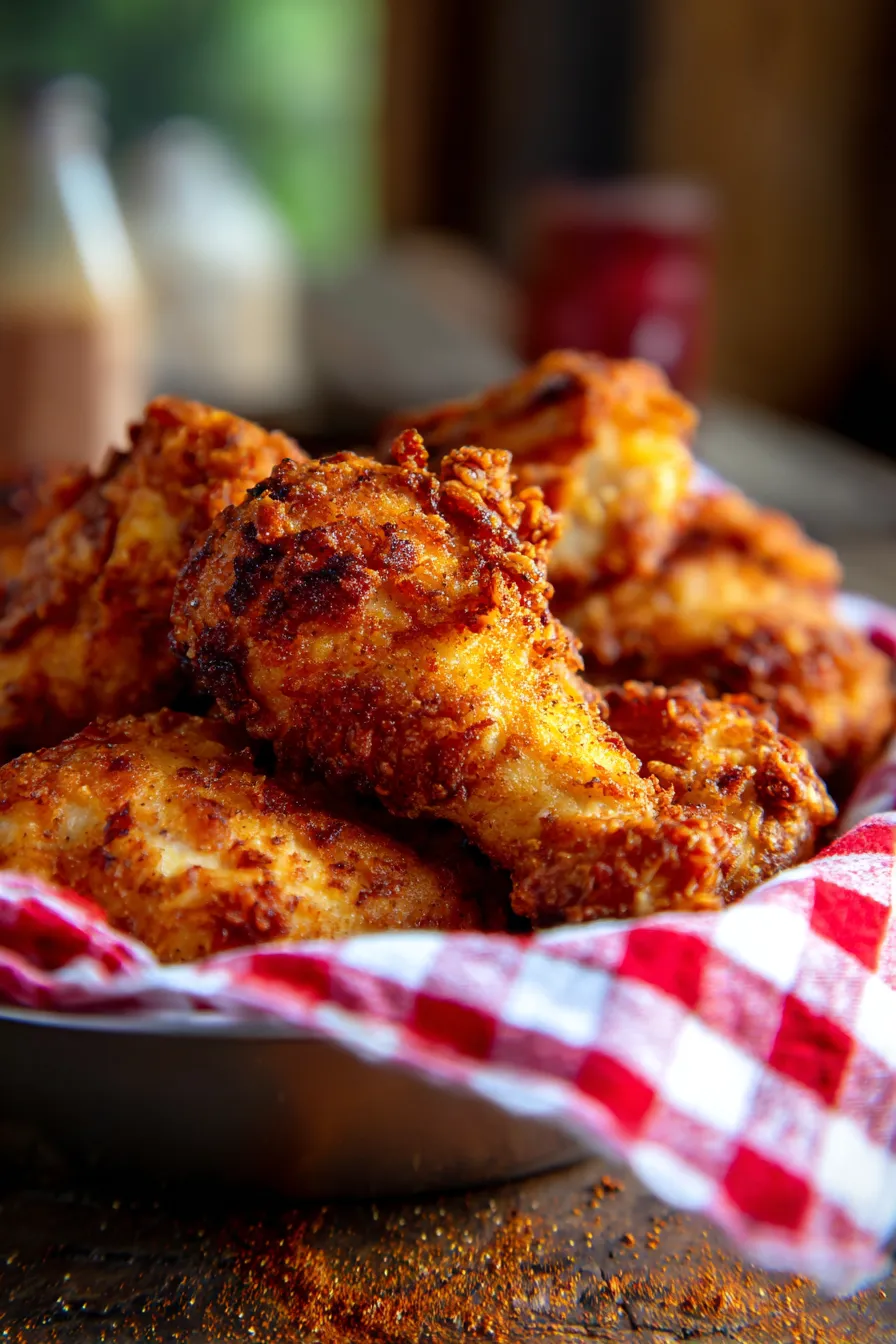 Crispy Chicken Fried Chicken Recipe-serve-sides-rustic