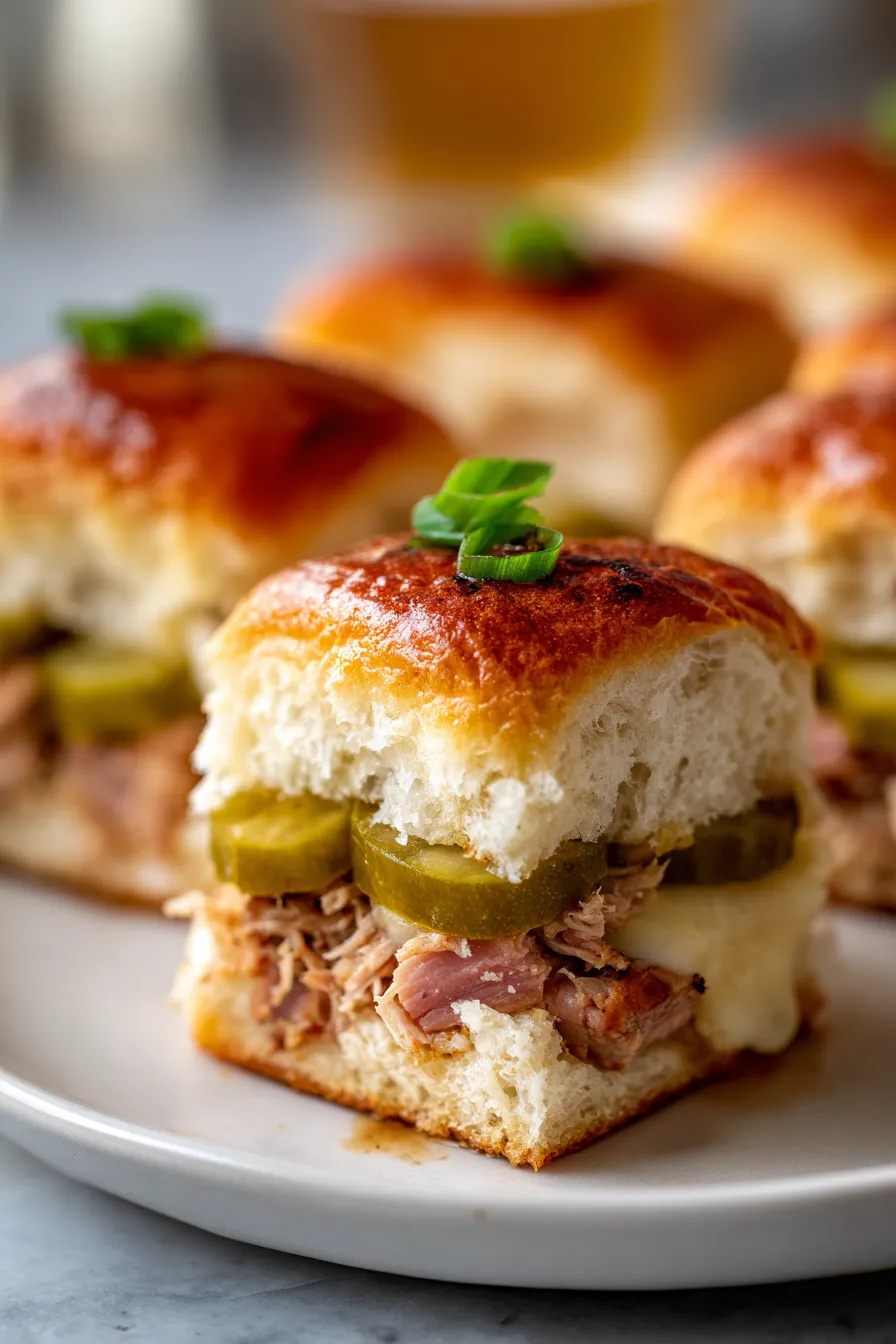 Cuban Inspired Pull-Apart Sliders-serving-platter-party