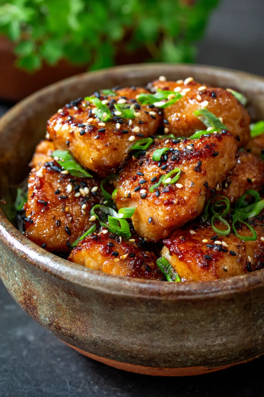 Dump-and-Go Crockpot Teriyaki Chicken-shredded-texture-macro