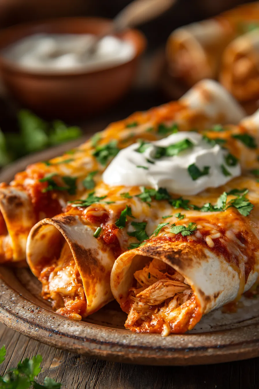 Easy Chicken Enchiladas for a Simple Family Dinner-filling-preparation