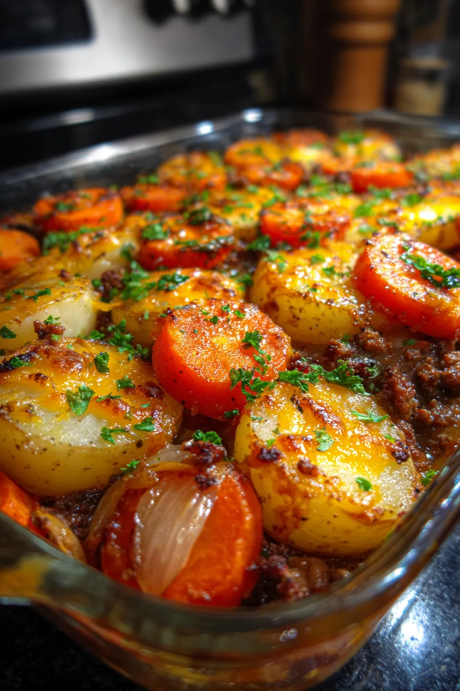 Easy Ground Beef Hobo Casserole for Weeknights-ingredients-prep