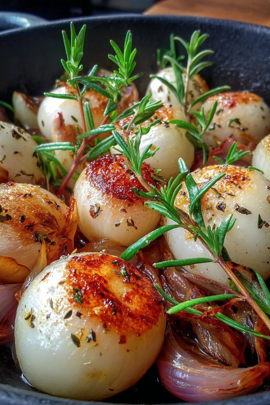 garlic confit onion boil-texture-closeup