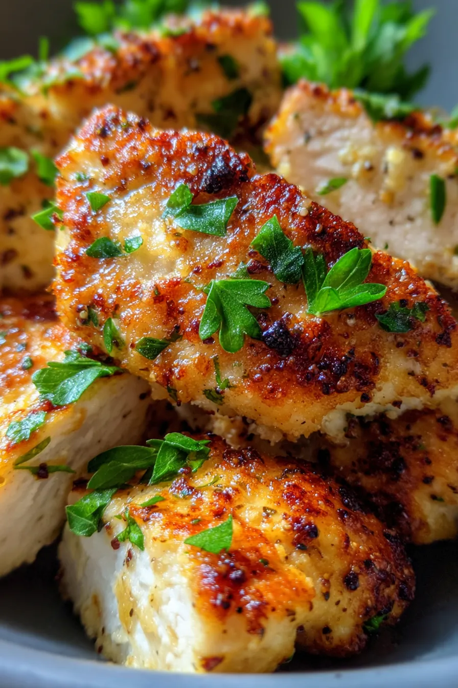 Garlic Parmesan Chicken Bake-cutlets-texture