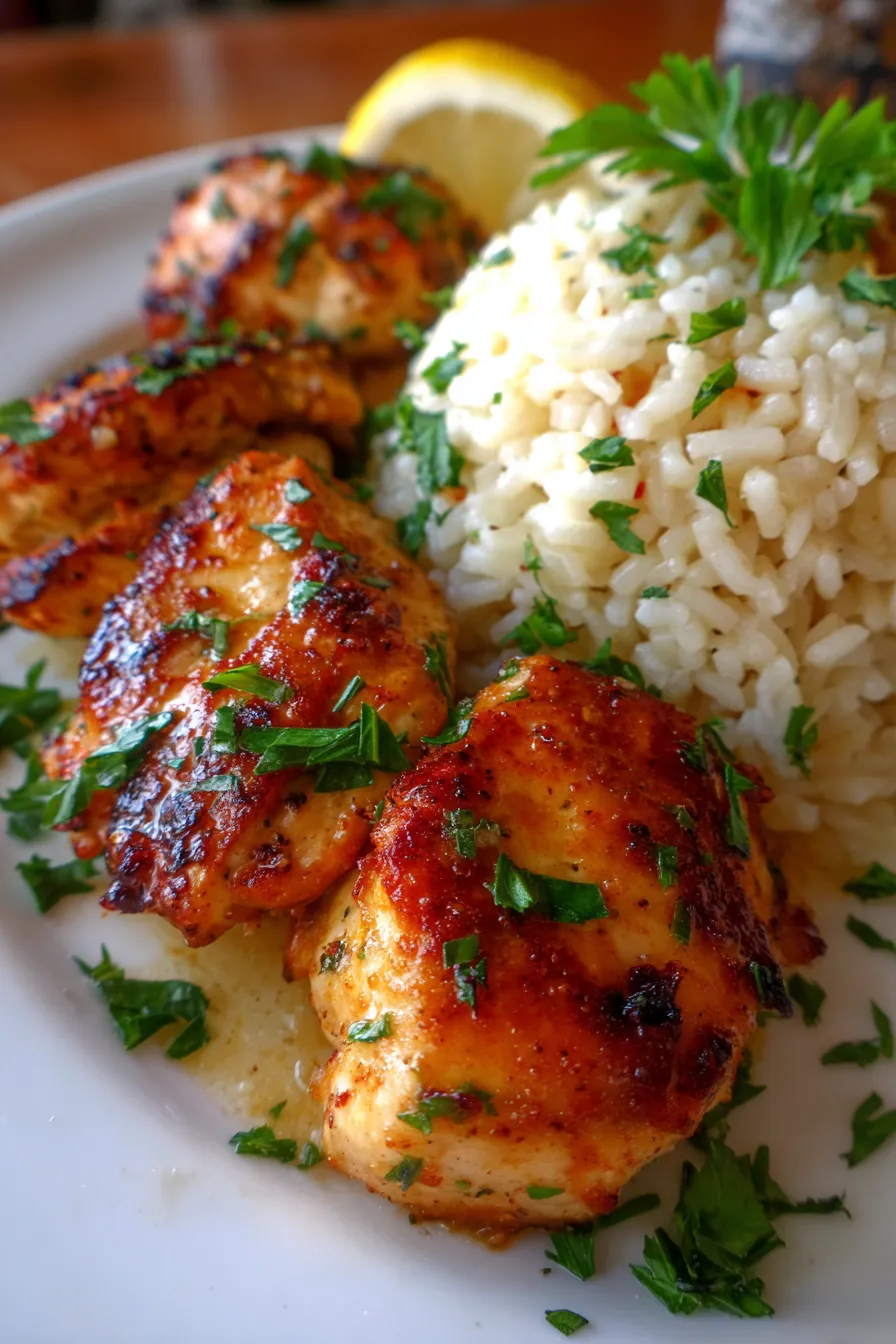 Garlic Parmesan Rice - creamy texture - side dish