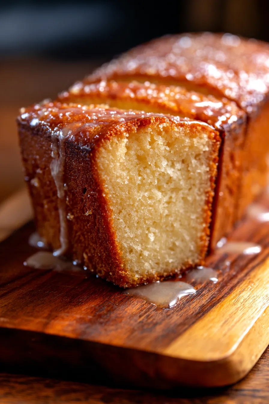 glazed pound cake