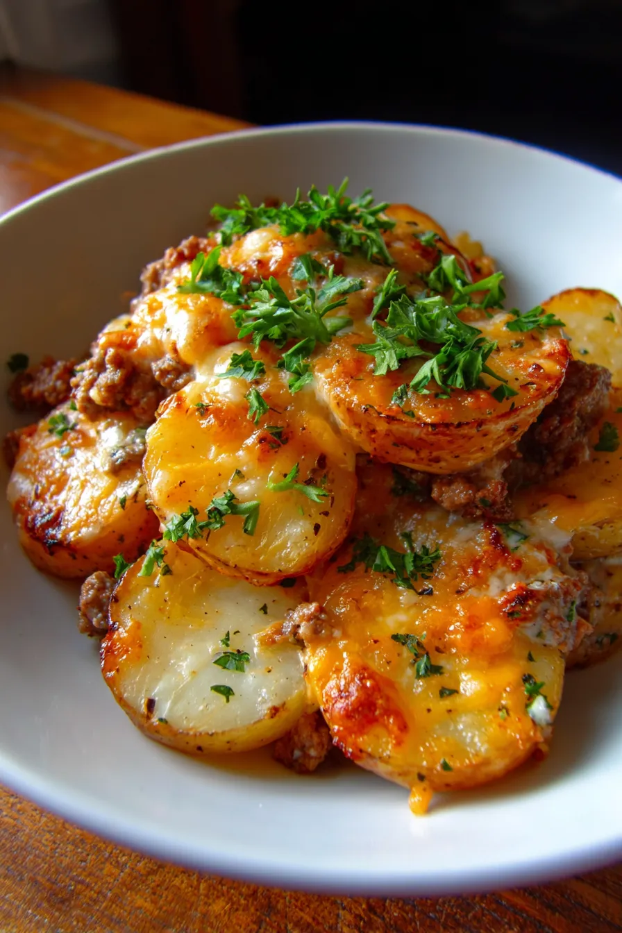 hearty family casserole serving