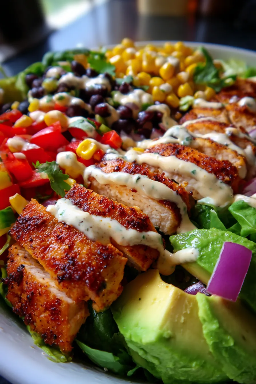 high-protein chicken salad-ingredients-fresh