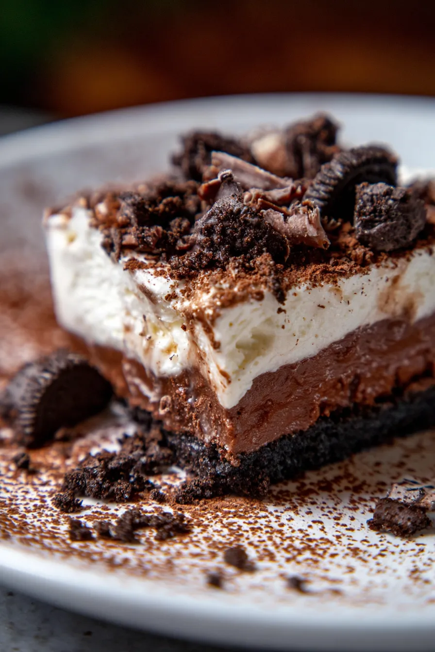 Homemade Mud Pie overhead