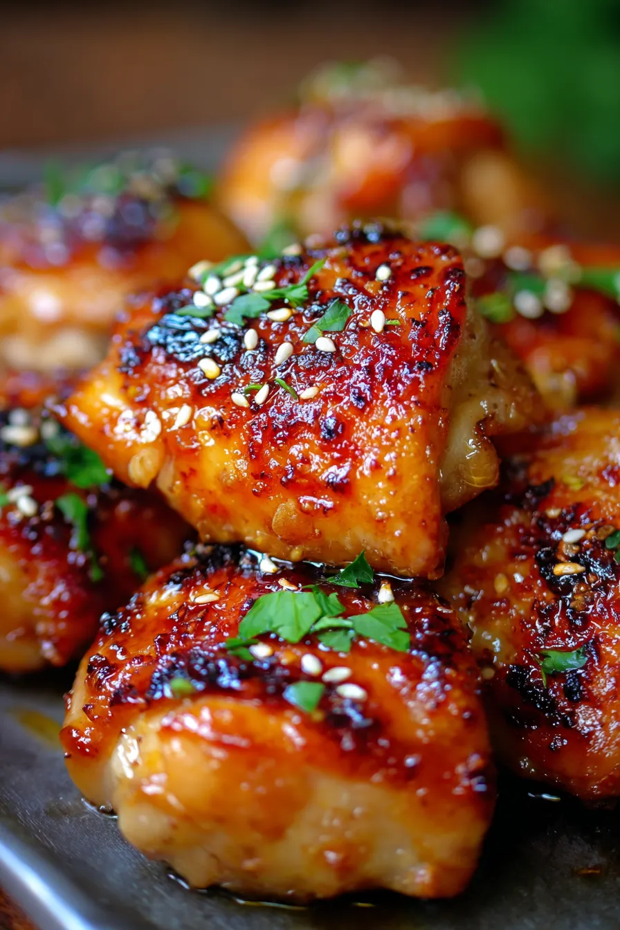 Honey Garlic Chicken – Simple Sweet and Savory Family Meal-sauce texture-closeup