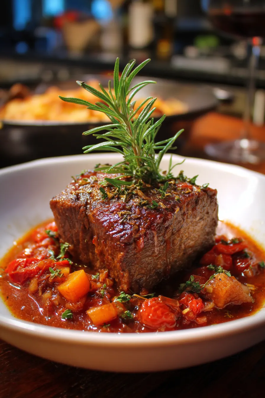 Italian Pot Roast (Stracotto) Slow-Braised to Perfection – ingredients, before cooking