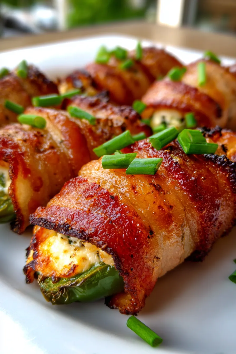 Jalapeno Poppers-crispy bacon-closeup