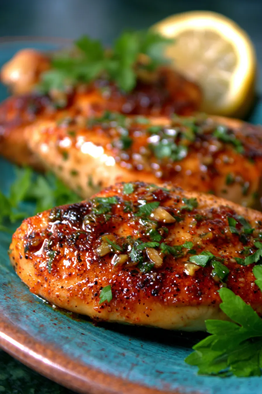 Juicy Garlic Chicken Recipe for Simple Family Meals-crispy-texture-closeup