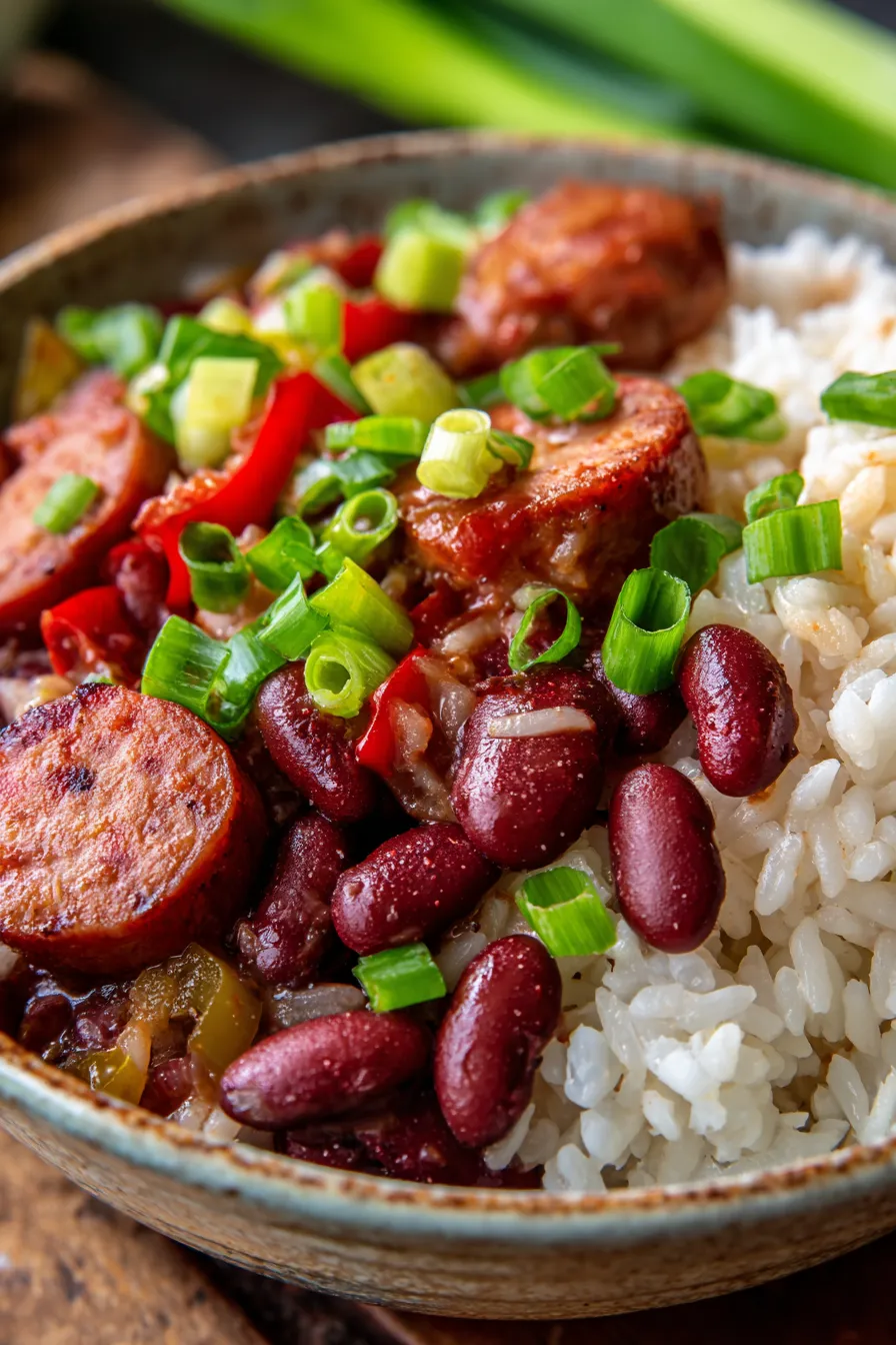 Louisiana Red Beans and Rice-ingredients-mise-en-place