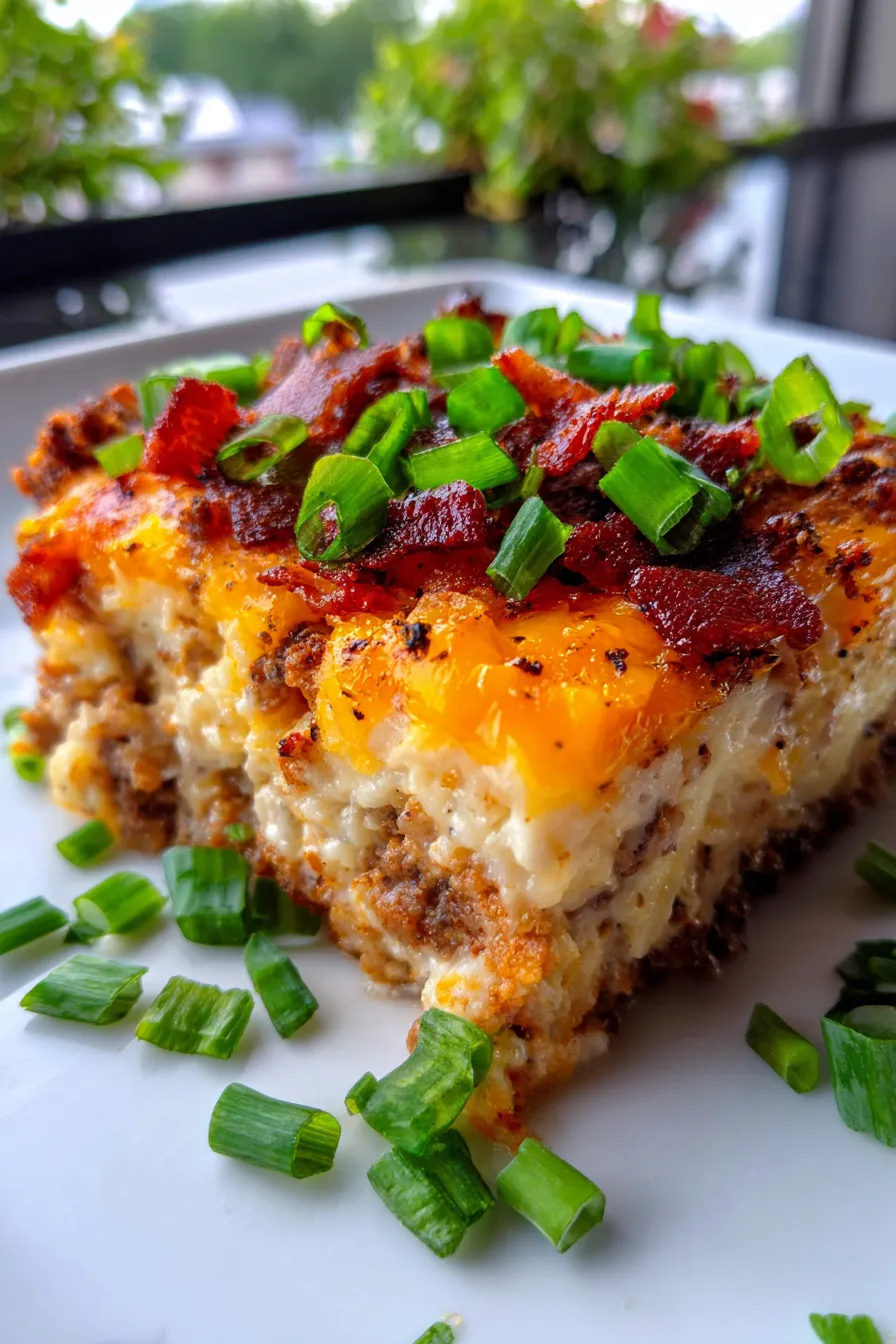 Low-Carb Bacon Cheeseburger Casserole-dinner-table