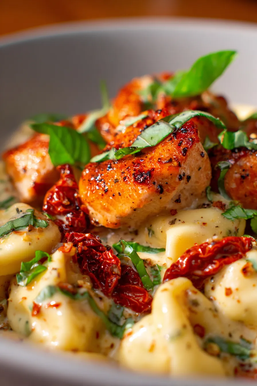 Marry Me Chicken Tortellini (Creamy Weeknight Favorite)-serving-platter