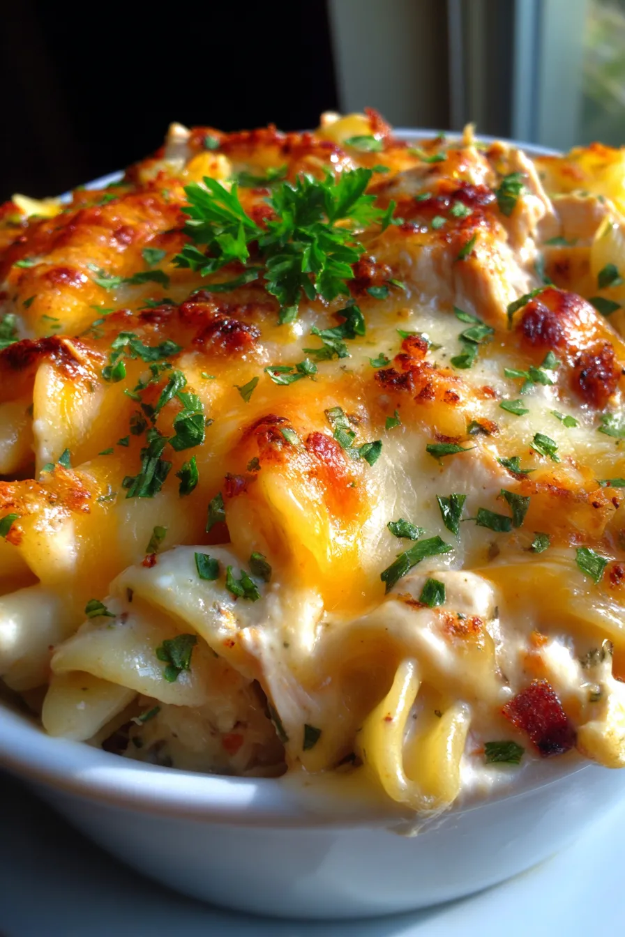 Million Dollar Chicken Casserole (One Pan)-comfort-food-dish