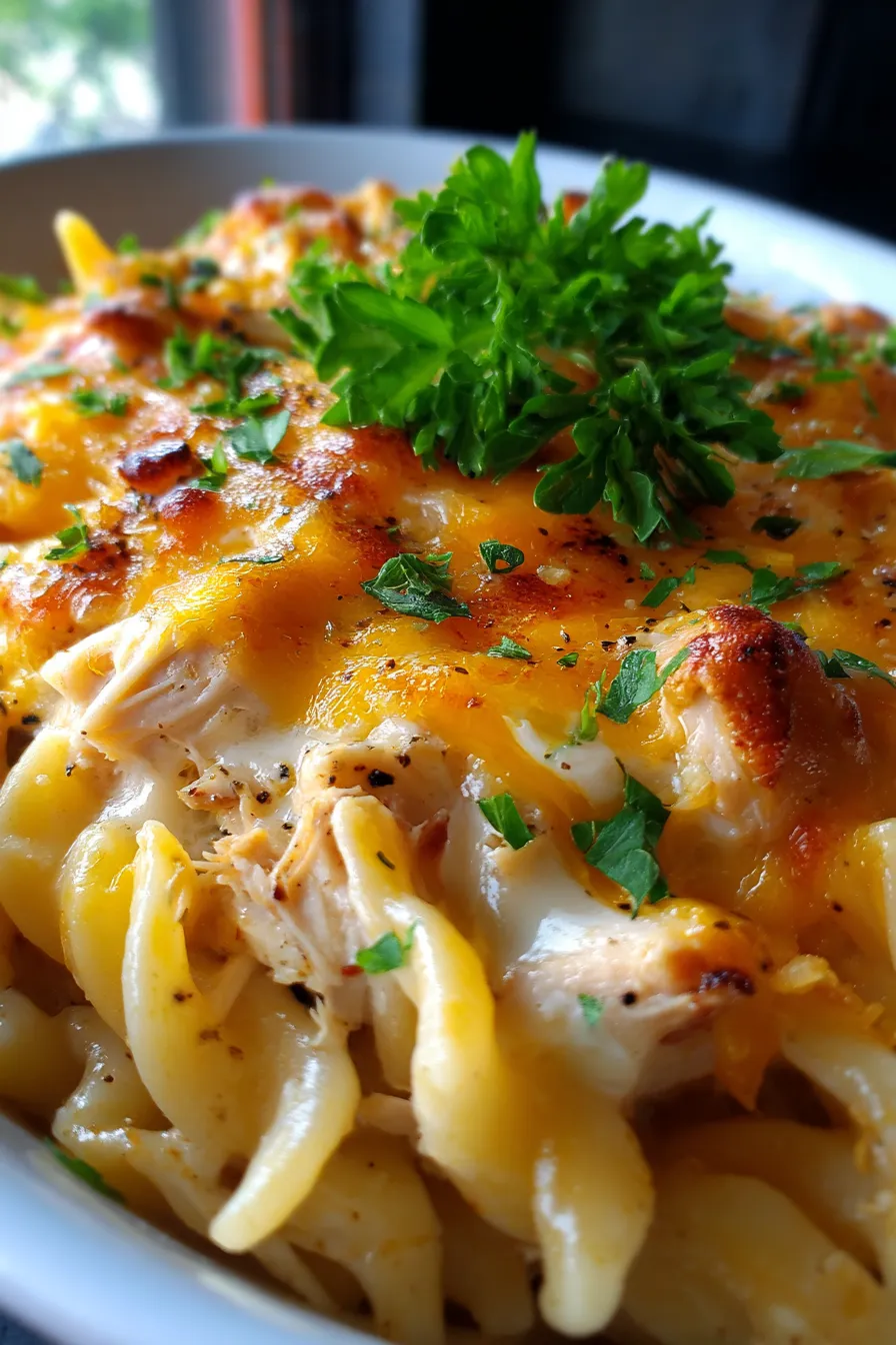 Million Dollar Chicken Casserole (One Pan)-creamy-texture