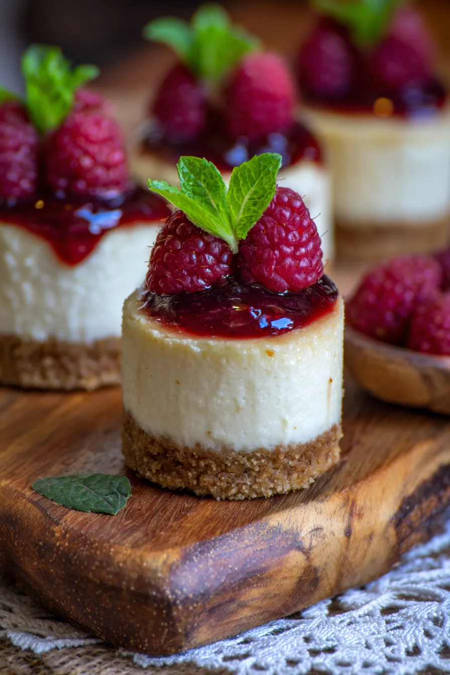 Mini Classic Cheesecakes-crust-texture