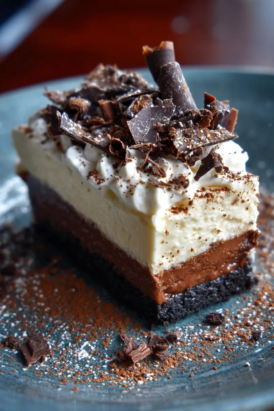 No-bake pie close-up