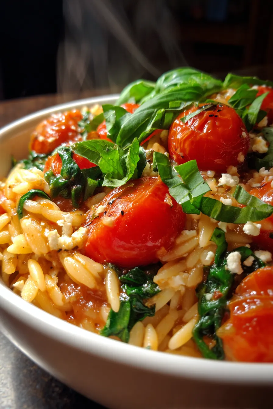 orzo dinner comfort food cozy lighting