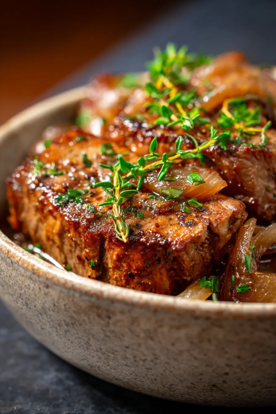 Slow Cooker French Onion Pot Roast - hearty meal - slow cooked - comfort food