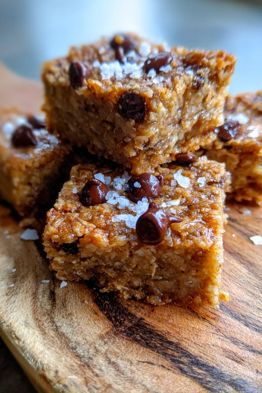 Soft Banana Oatmeal Bars-stack-serving