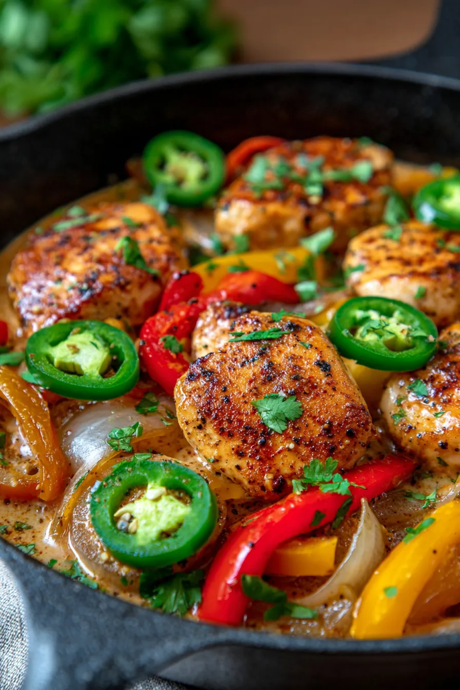 Spicy Jalapeño Chicken Skillet-creamy-texture