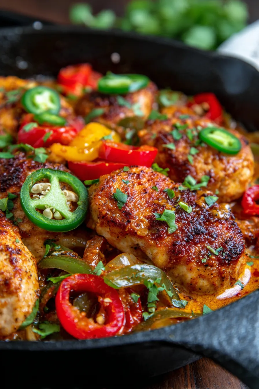 Spicy Jalapeño Chicken Skillet-ingredients-mise-en-place