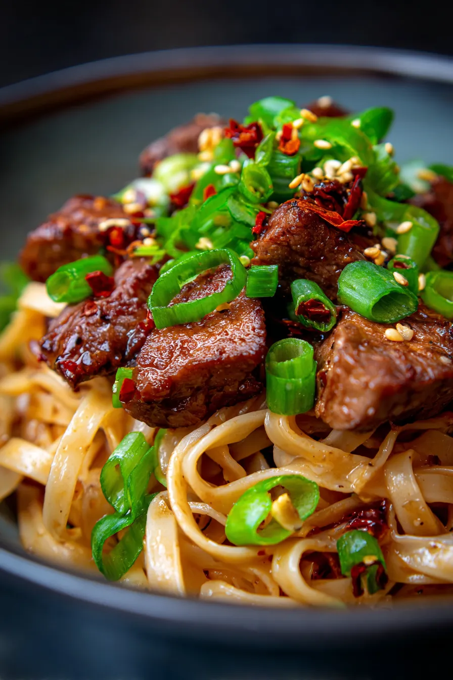 Sticky Beef Noodles-ingredients-fresh