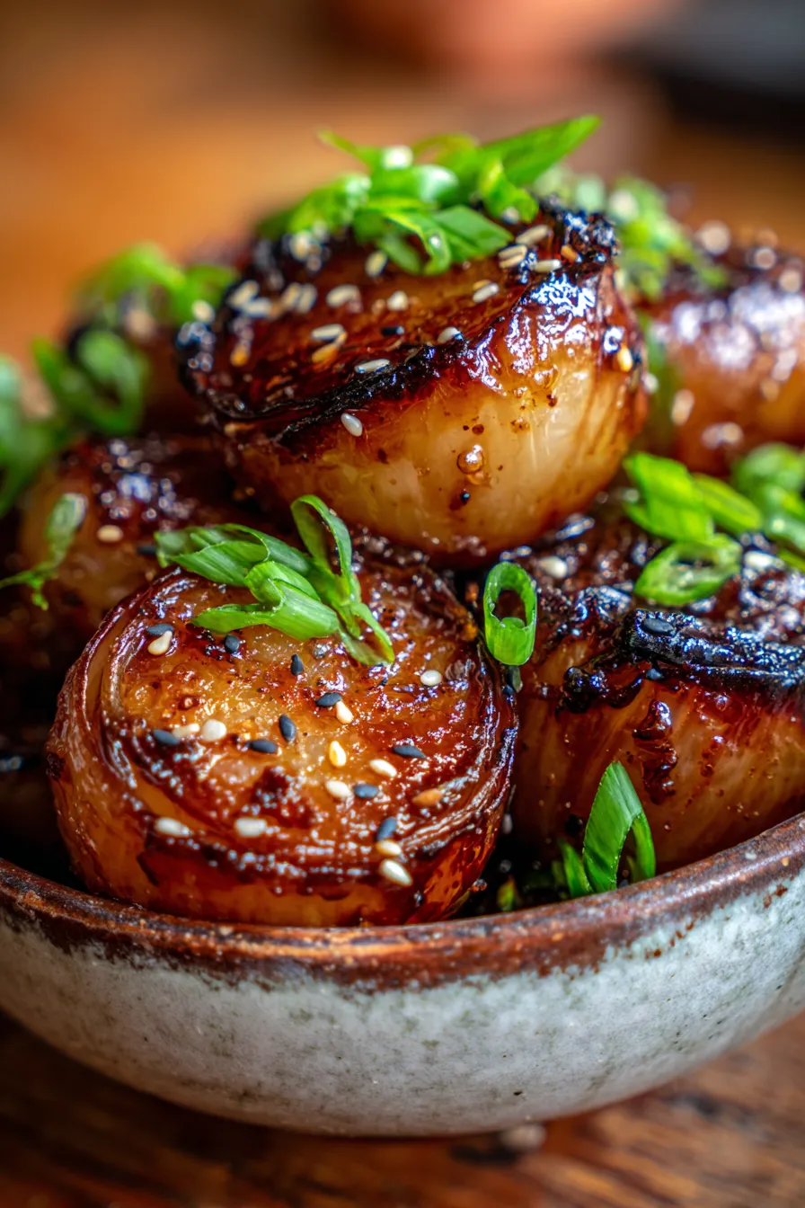 Sticky Teriyaki Whole Onion Boil-ingredients-overhead
