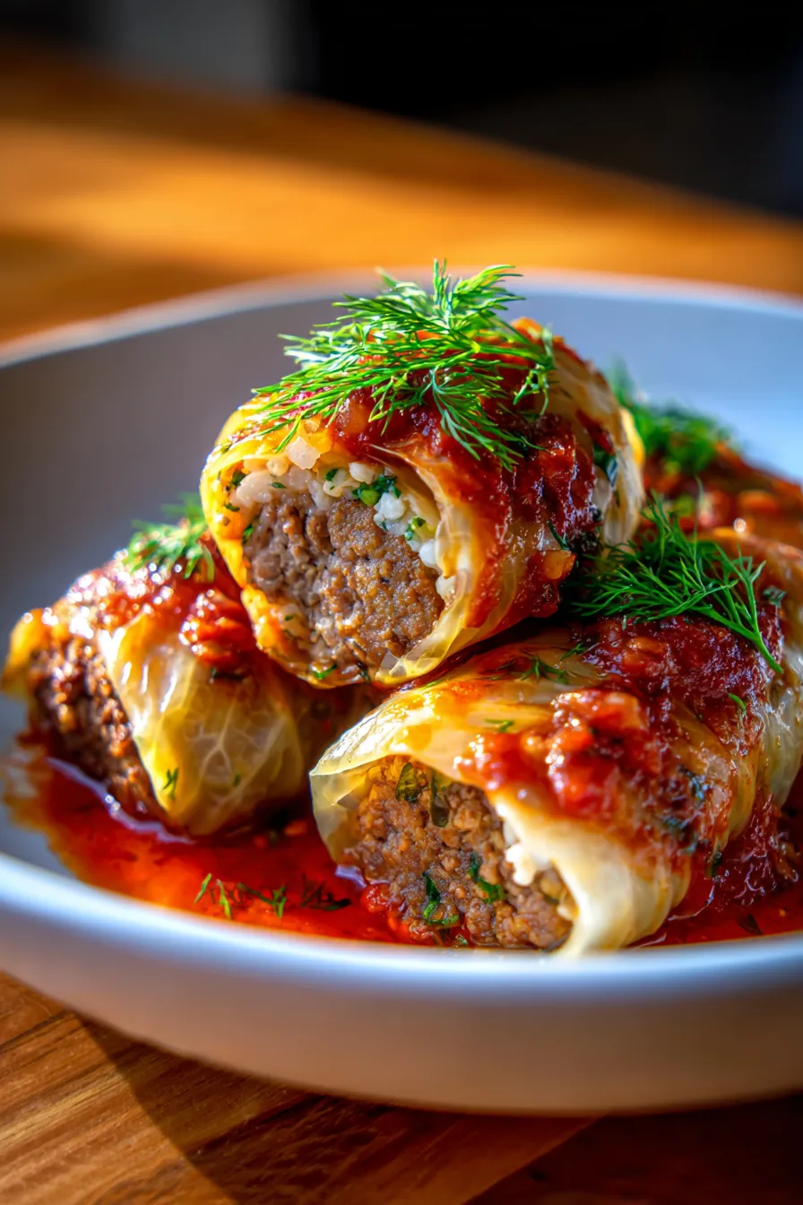 Stuffed Cabbage Rolls-comfortfood-hearty-steam