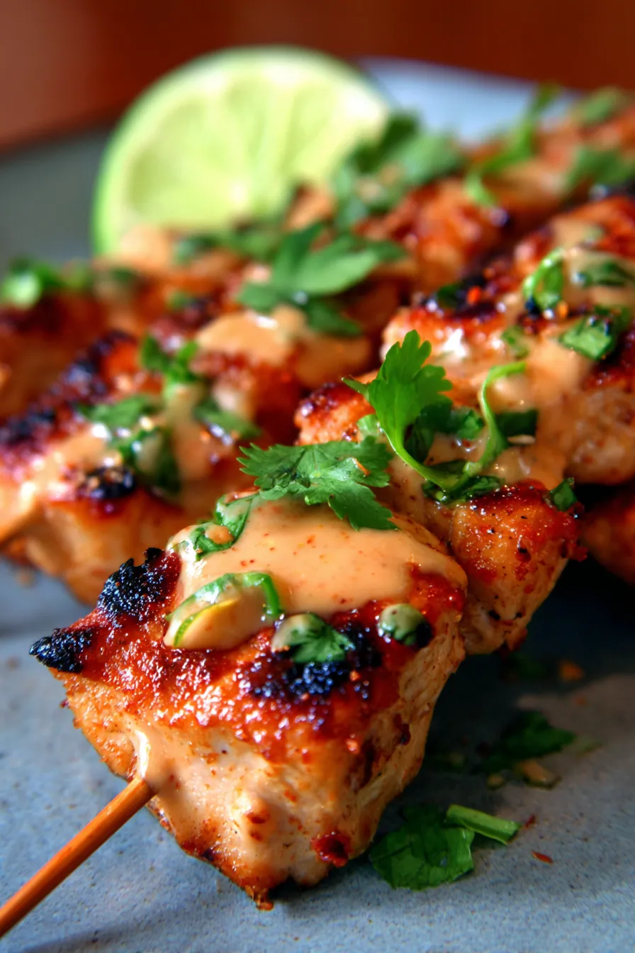 Thai Chicken Satay (Baked or Grilled)-peanut-sauce-closeup