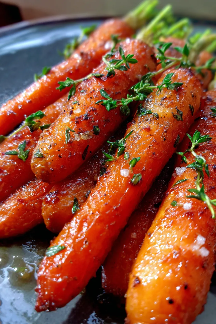 Baked Carrots with Brown Sugar-texture-closeup
