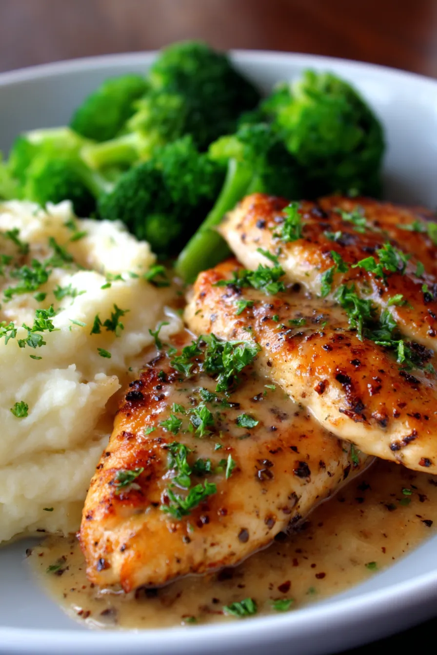 Chicken and Gravy (Stovetop Recipe)-creamy-gravy-texture