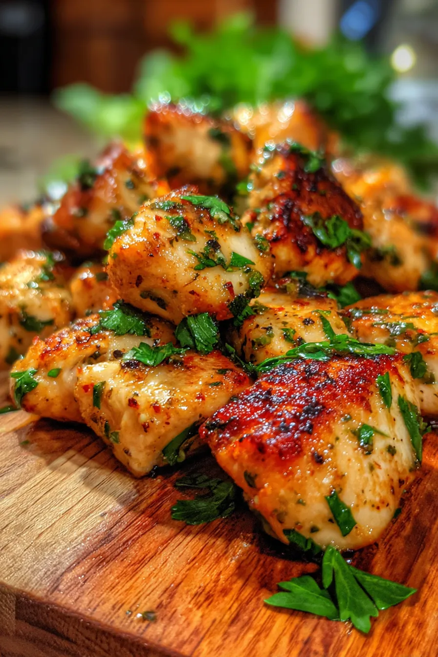 chicken bites close-up