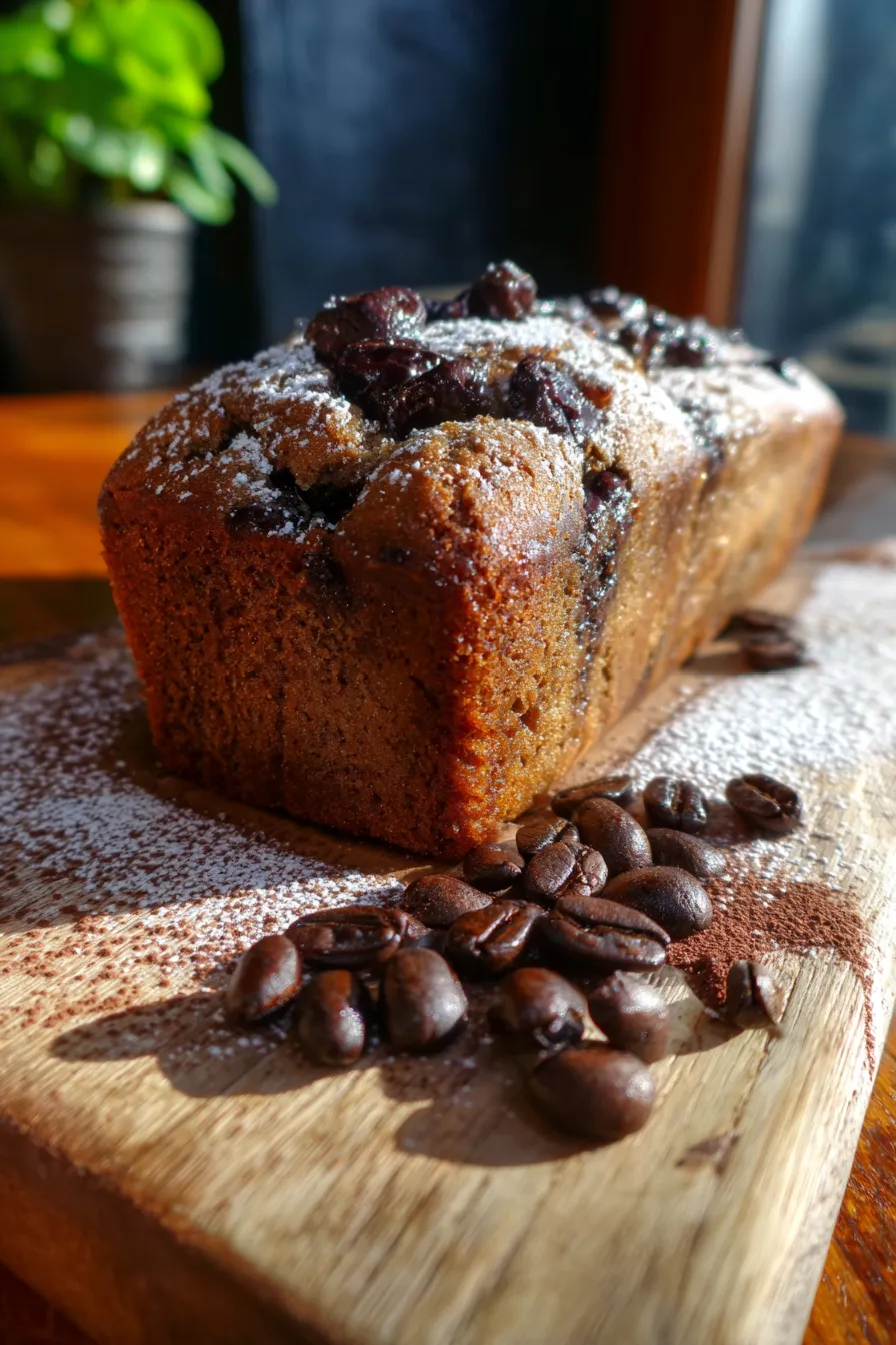 Chocolate Espresso Banana Bread-slice-texture