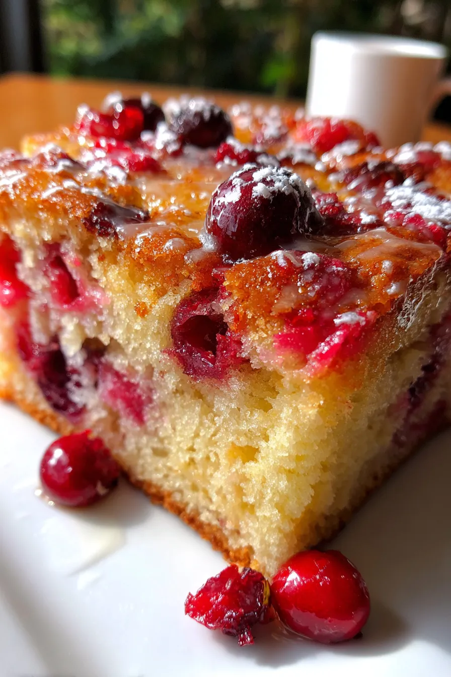 Cranberry Orange Breakfast Cake-ingredients-scattered